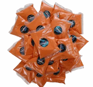 Pack 50 bolsas de 100 grs. Color Naranjo