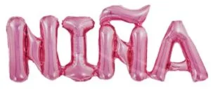 Globos letras Niña