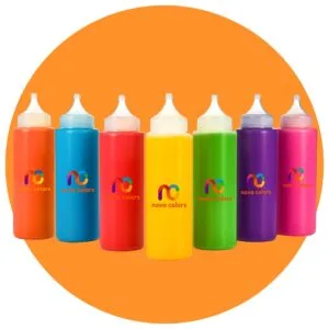 Pack 7 frascos de colores